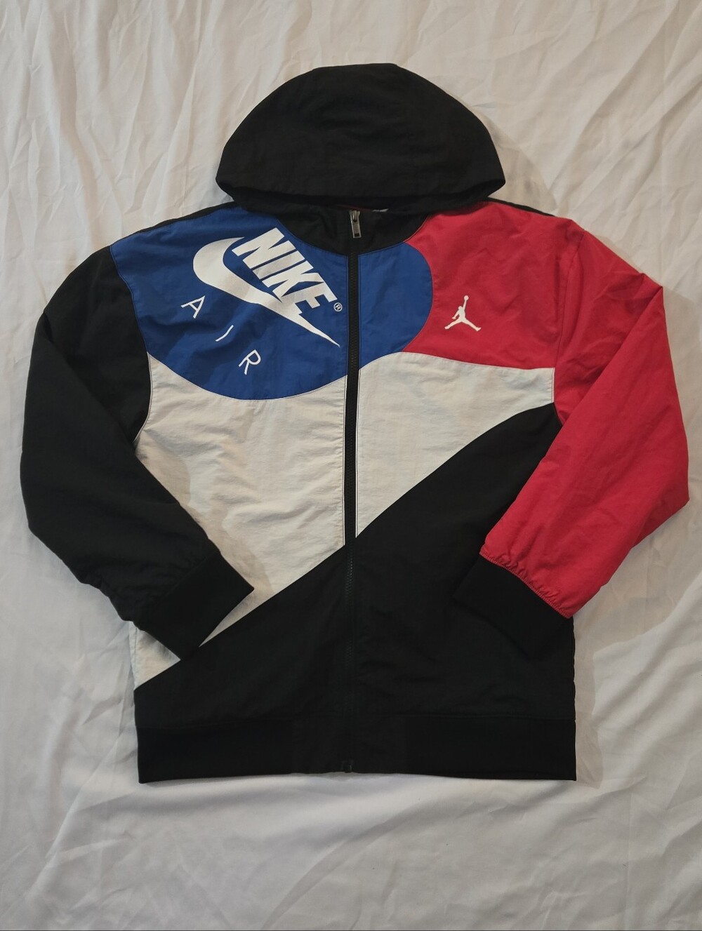 Nike Air Jordan Legacy AJ4 Lightweight Colorblock Windbreaker Jacket, 13-15yrs.